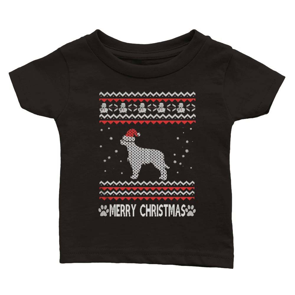 Merry christmas Dogs-GORDON SETTER Classic Baby Crewneck T-shirt