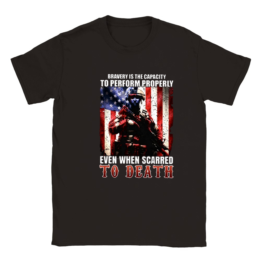 bravery is the capacity to perform properily even Classic Kids Crewneck T-shirt