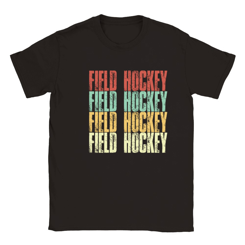 Field Hockey Vintage Classic Kids Crewneck T-shirt