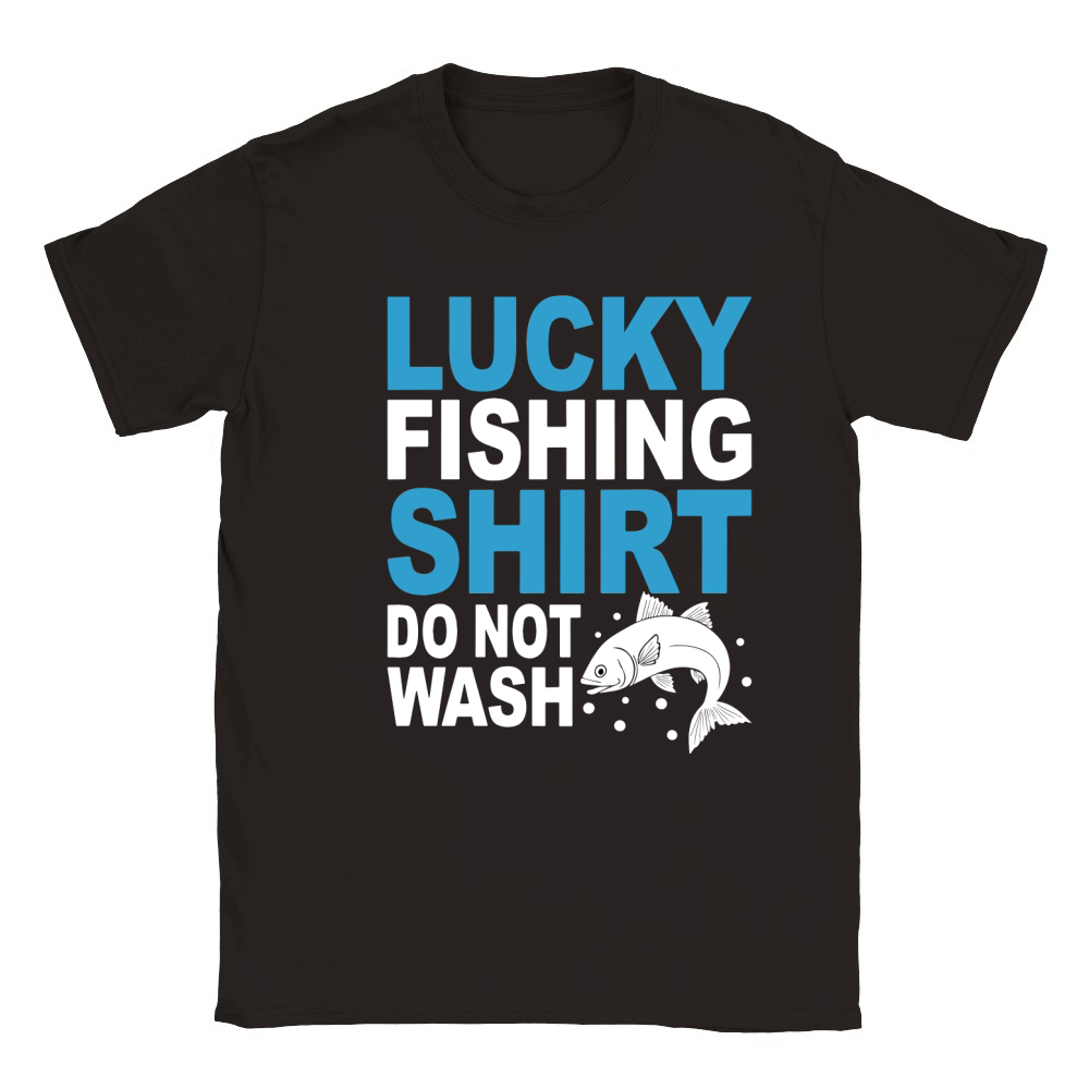 Lucky fishing shirt do not wash Classic Kids Crewneck T-shirt