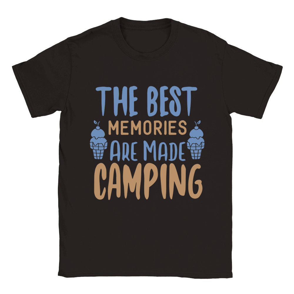 The Best Memories Are Made Camping Classic Kids Crewneck T-shirt