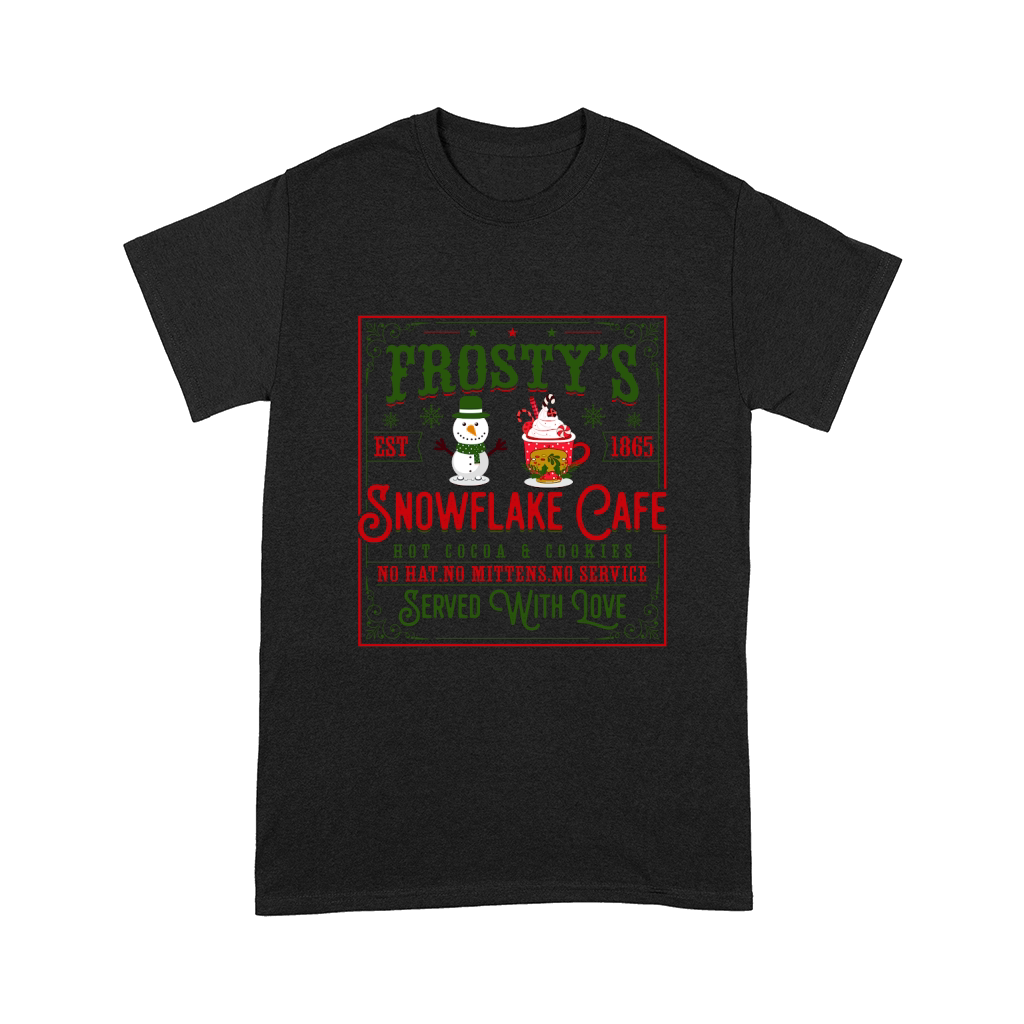 Frostys Snowflake Cafe Cute Christmas Comfort T-shirt