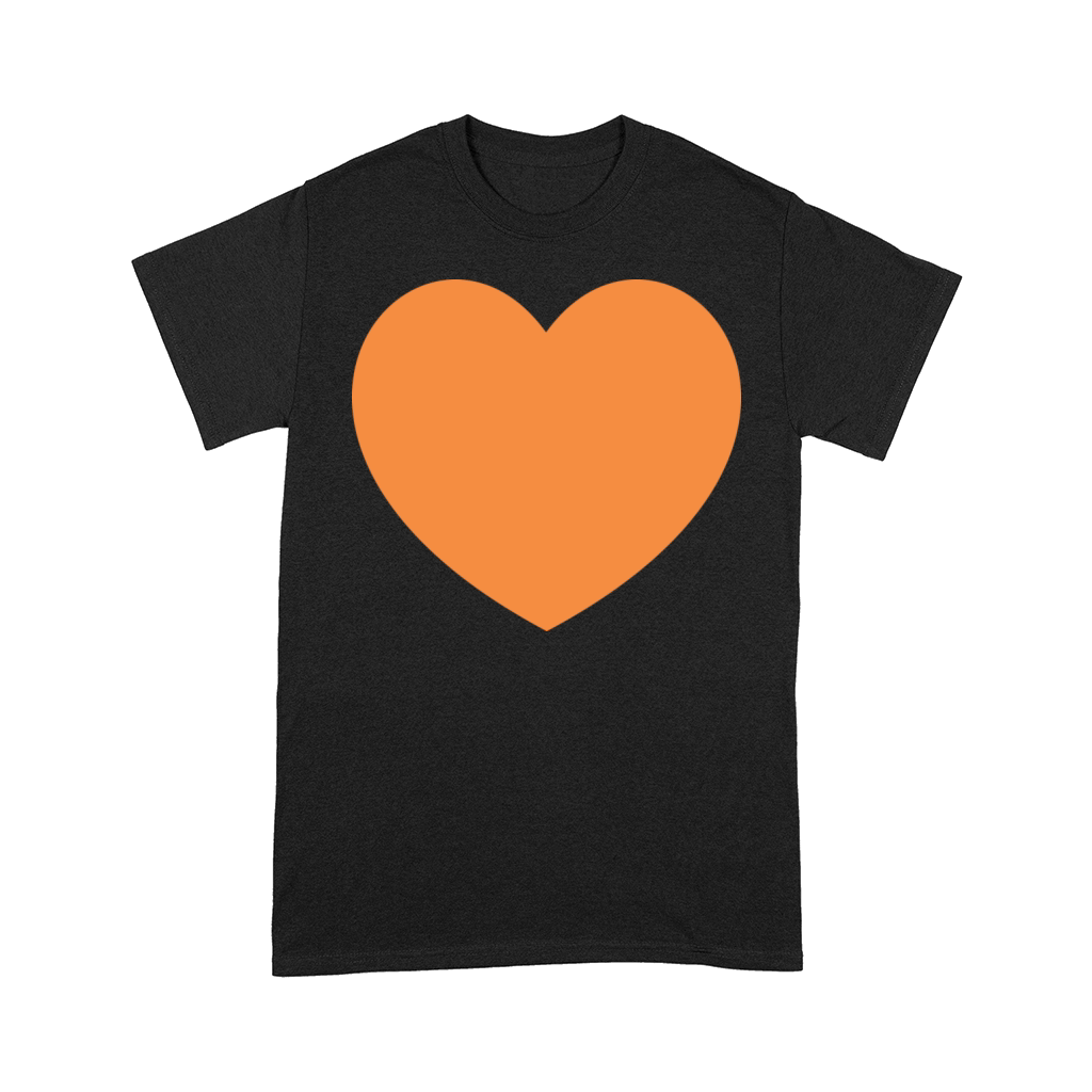 Orange Heart Comfort T-shirt