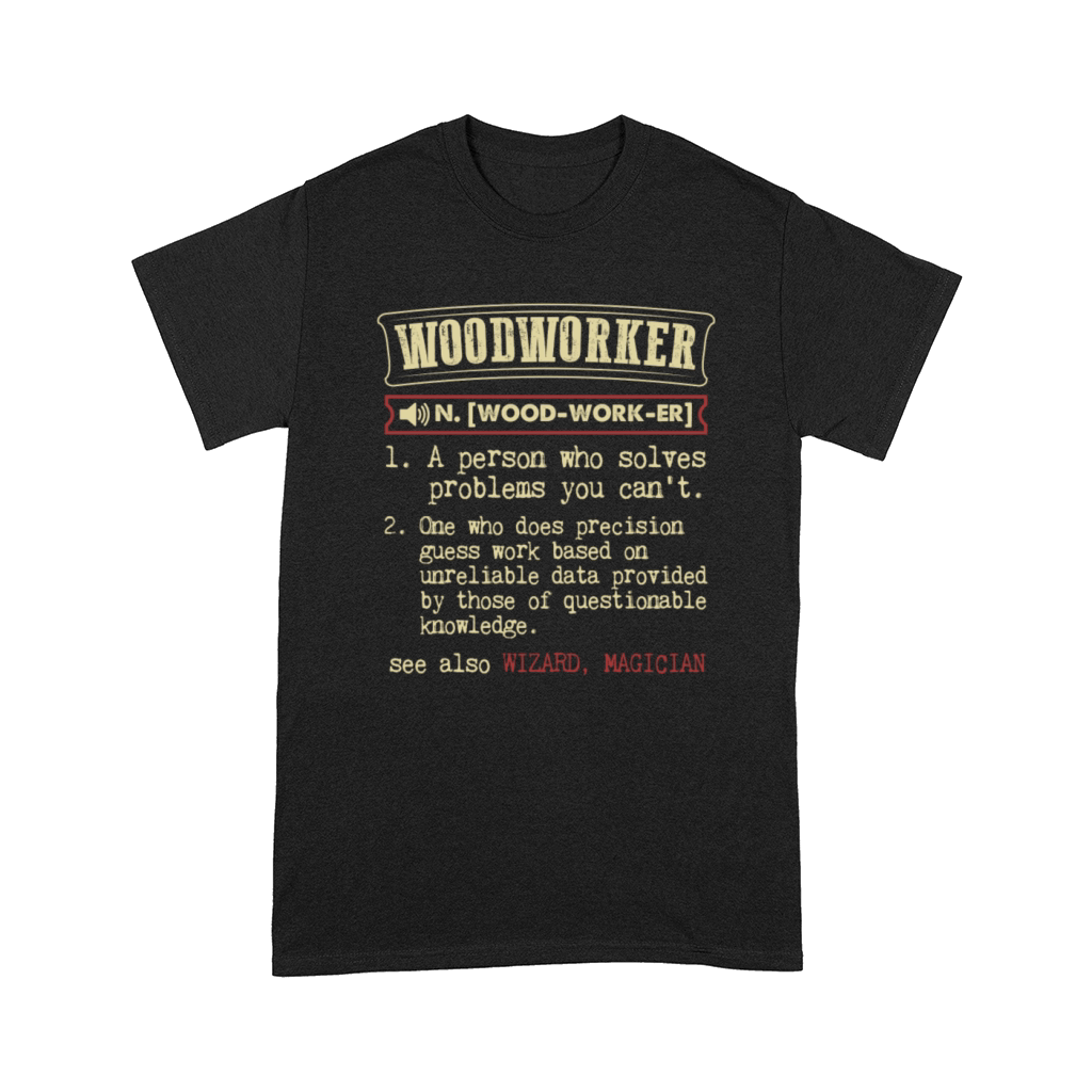 Woodworker Funny Dictionary Term Mens Badass T-Sh Comfort T-shirt
