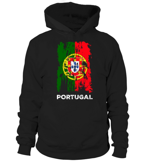 Distressed Portugal Country Flag Portuguese Pride Hoodie Unisex