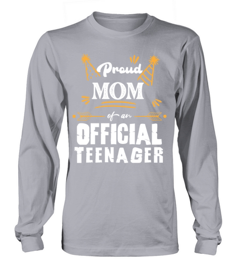 Proud Dad of Official Teenager 13th Birthday gifts Long sleeved Unisex