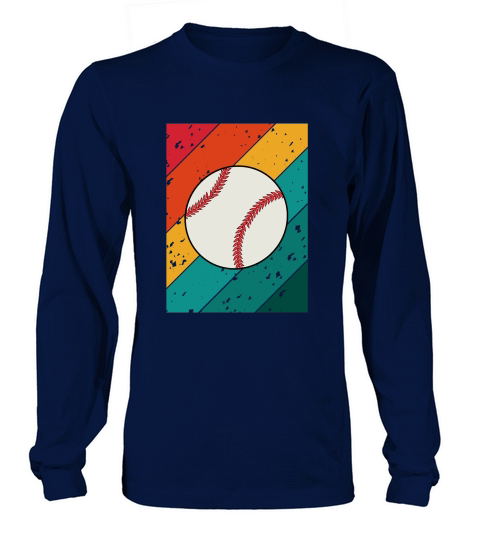 Vintage Shirt Design with Baseball Long sleeved Unisex