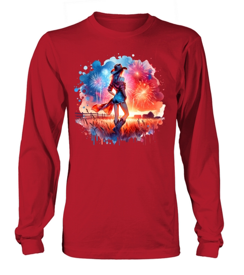 Watercolor Cowgirl Long sleeved Unisex
