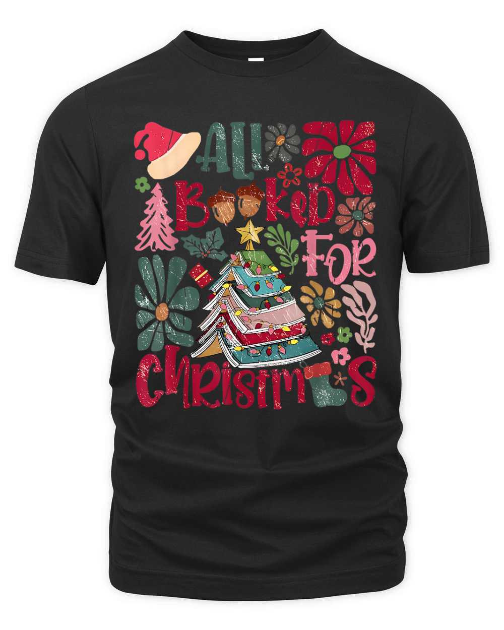 All booked for christmas 7 Organic Unisex T-shirt
