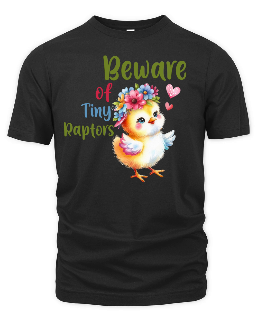 Beware of Tiny Raptors Organic Unisex T-shirt