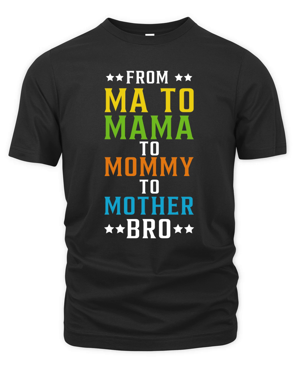 From ma to mama to mommy to mother bro 02 Organic Unisex T-shirt