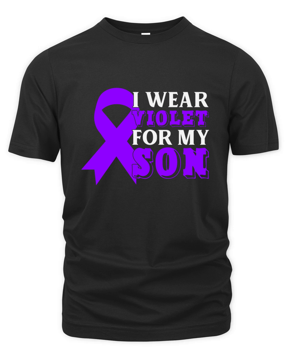 I Wear Violet for my Son Organic Unisex T-shirt