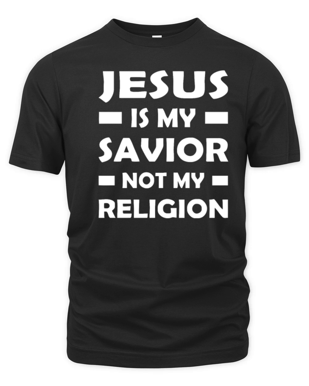 Jesus Is My Savior Not My Religion Organic Unisex T-shirt