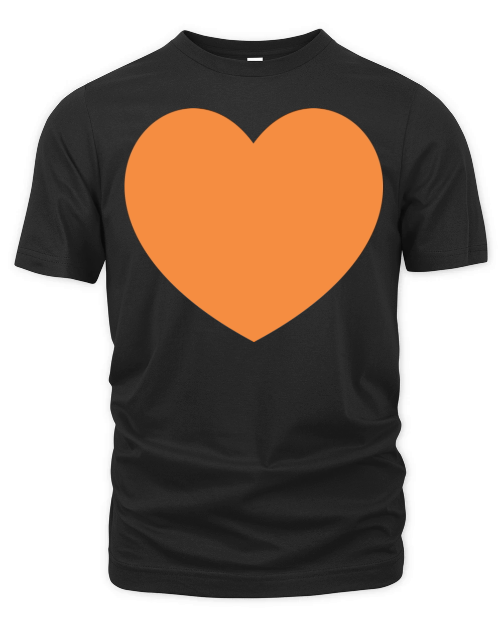 Orange Heart Organic Unisex T-shirt