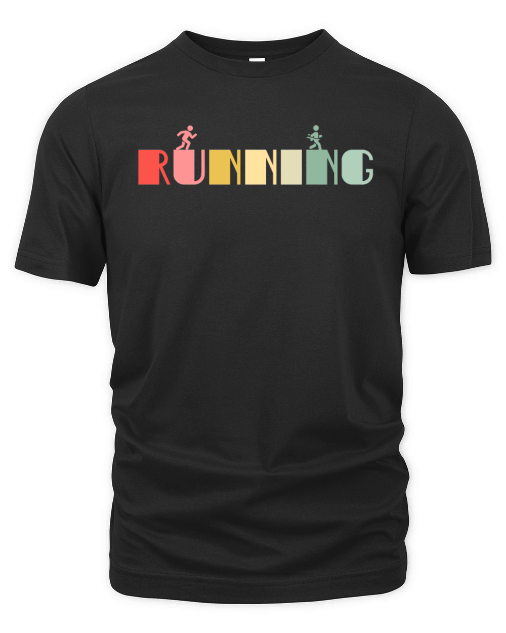 Retro Running Runner Vintage Run Sports Organic Unisex T-shirt