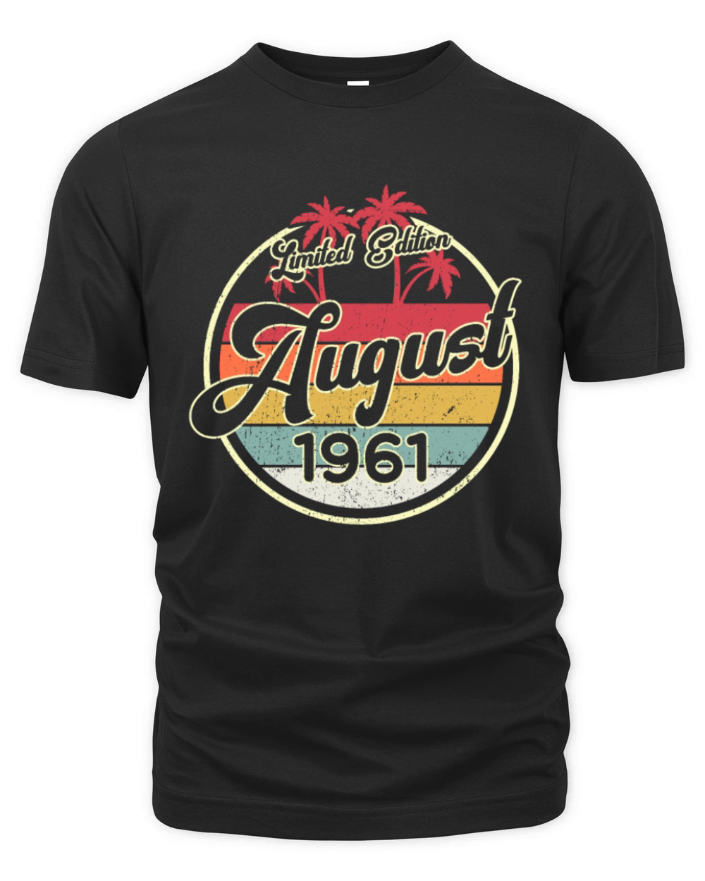 Vintage 80s August 1961 60th Birthday Gift Idea Organic Unisex T-shirt