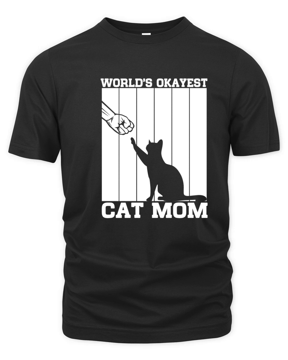 Worlds okayest cat mom 02 Organic Unisex T-shirt