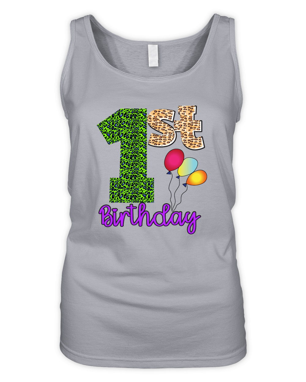 1st Birthday Organic Women's Tank Top