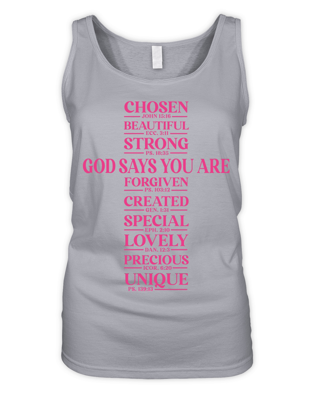 god says you are forgiven created Organic Women's Tank Top