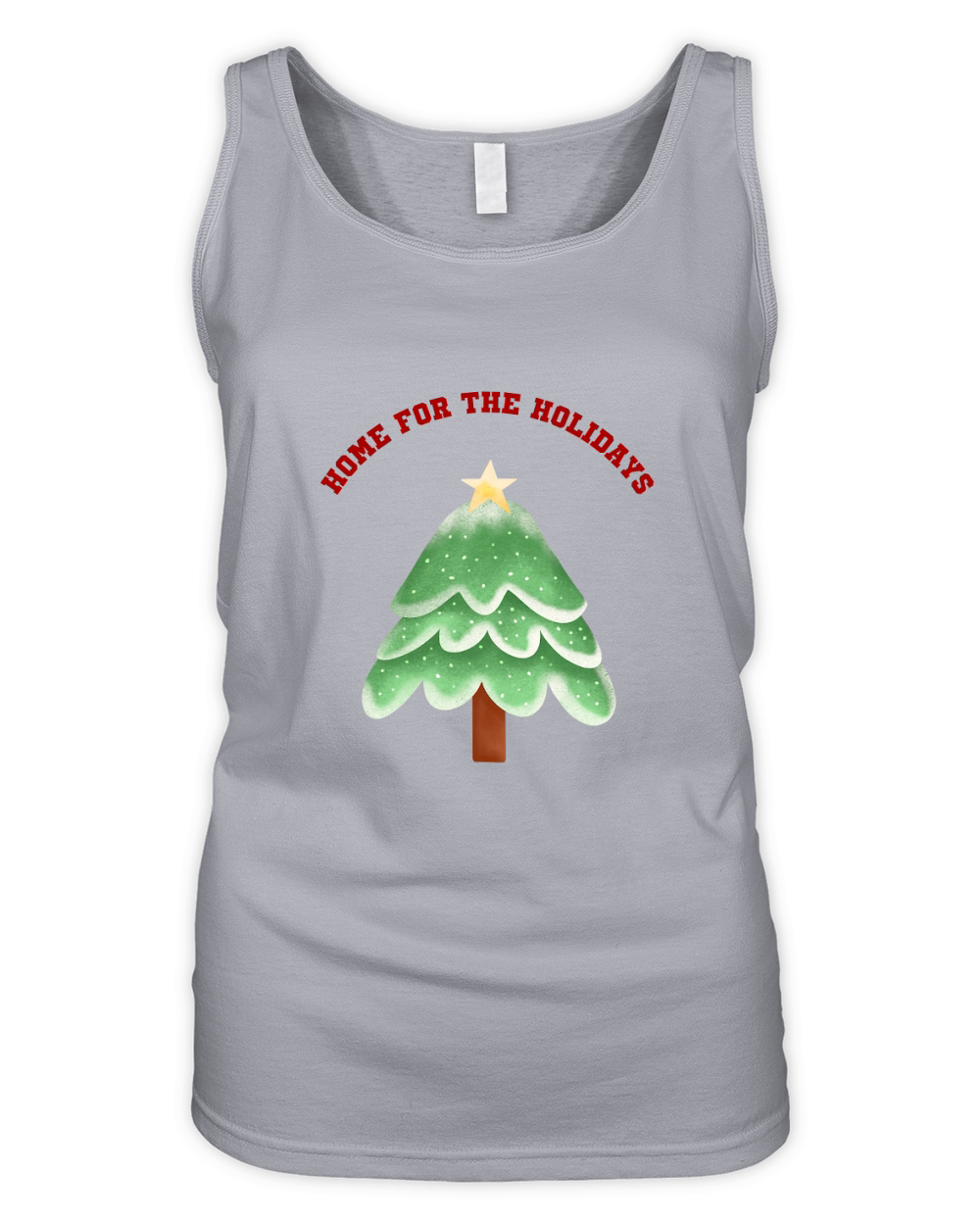 Home for the Holidays Christmas tree 5 Organic Women's Tank Top