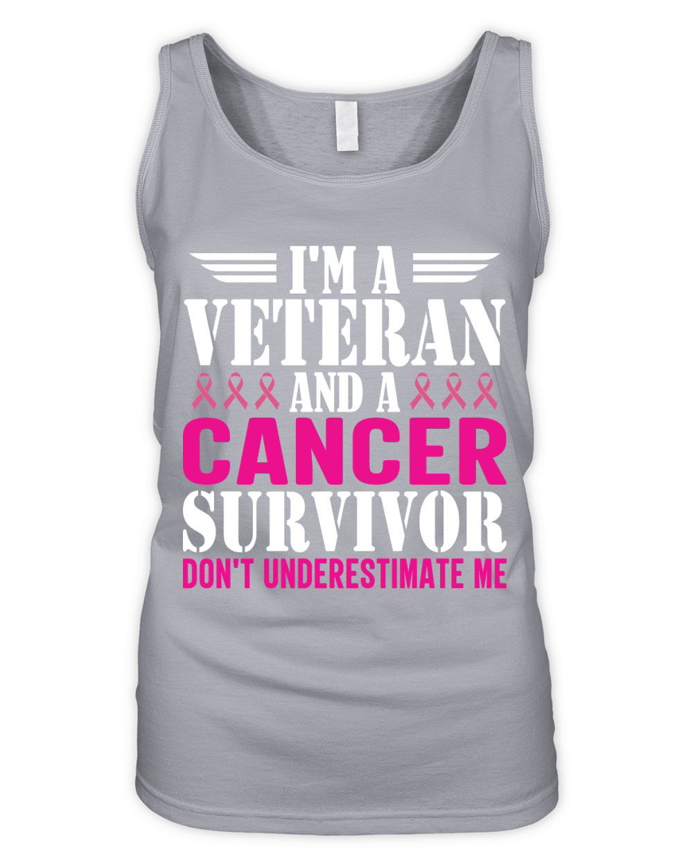 Im a veteran and a cancer survivor dont underestimate me Organic Women's Tank Top