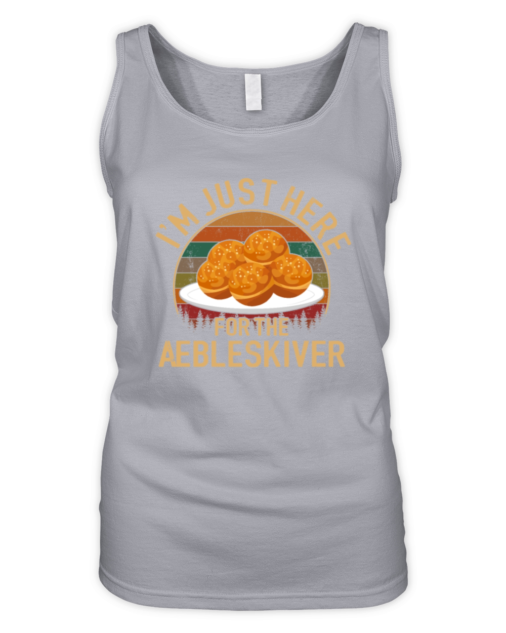 im just here for aebleskiver danish food aebleski Organic Women's Tank Top