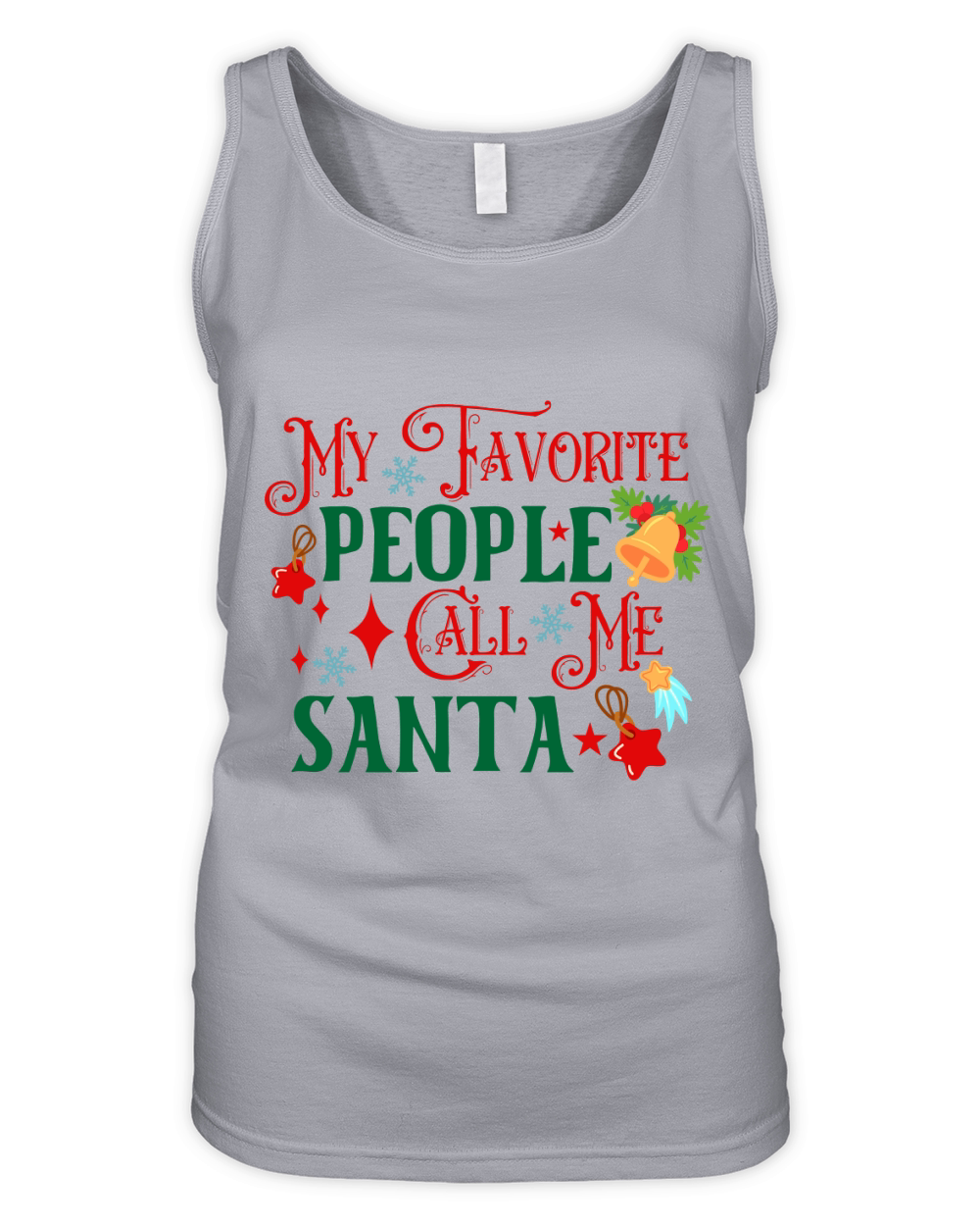 My Favorite People Call Me Santa Organic Women's Tank Top