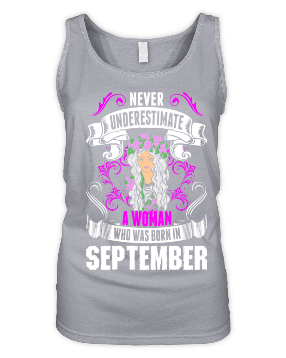 Never Underestimate A Woman Who Was Born In Septem Organic Women's Tank Top