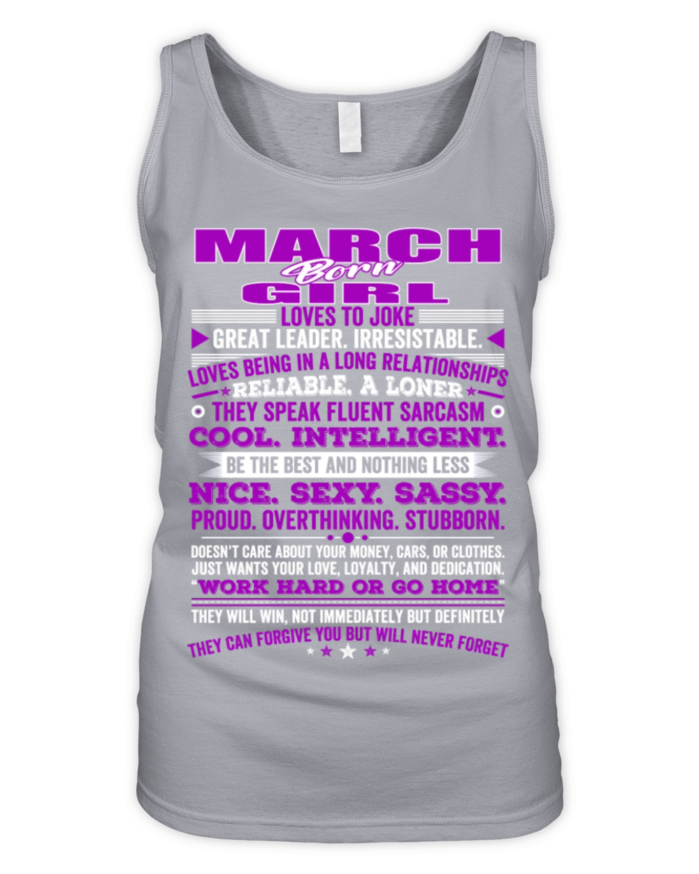 QUALITIES OF THE GIRL BORN IN MARCH MARCH BIRTHD Organic Women's Tank Top