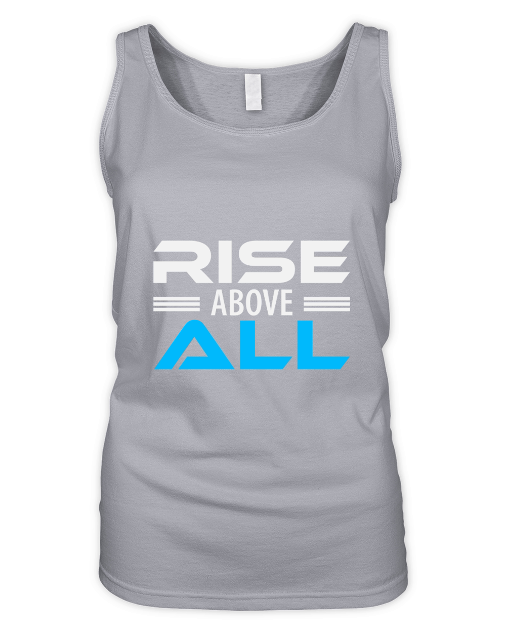 Rise above all Motivational Organic Women's Tank Top