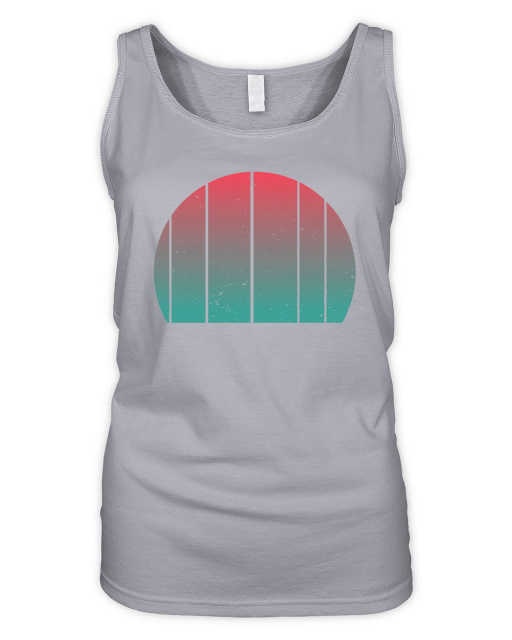 Vintage Retro Sunset (7) Organic Women's Tank Top
