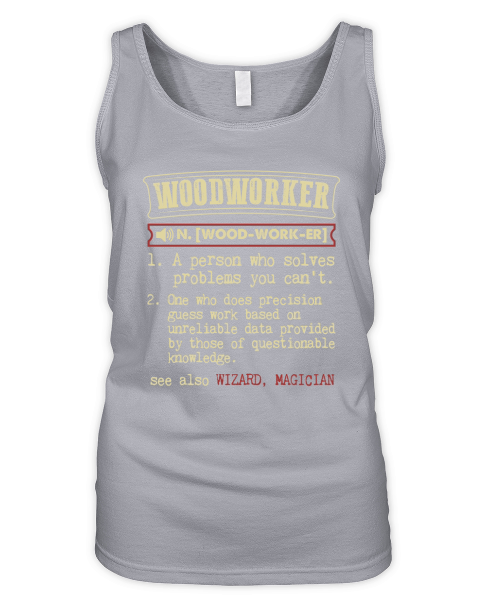 Woodworker Funny Dictionary Term Mens Badass T-Sh Organic Women's Tank Top