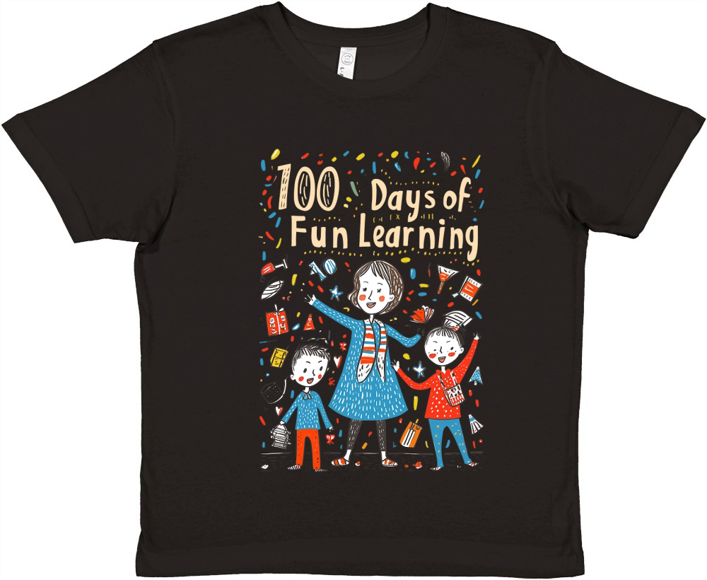 100 Days of Fun Learning Premium Kids Crewneck T-shirt
