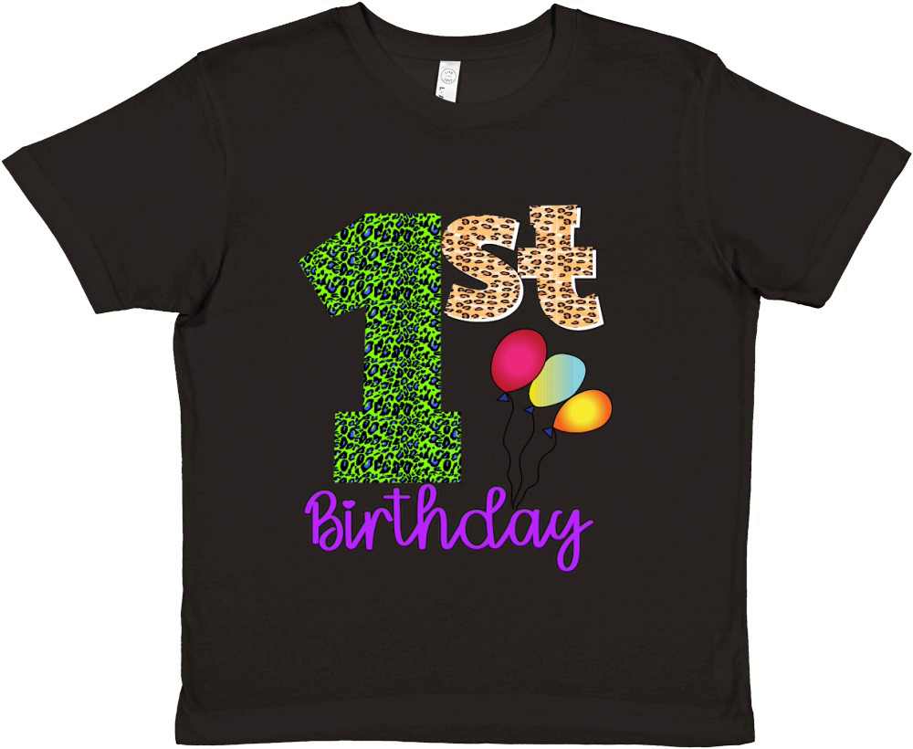 1st Birthday Premium Kids Crewneck T-shirt