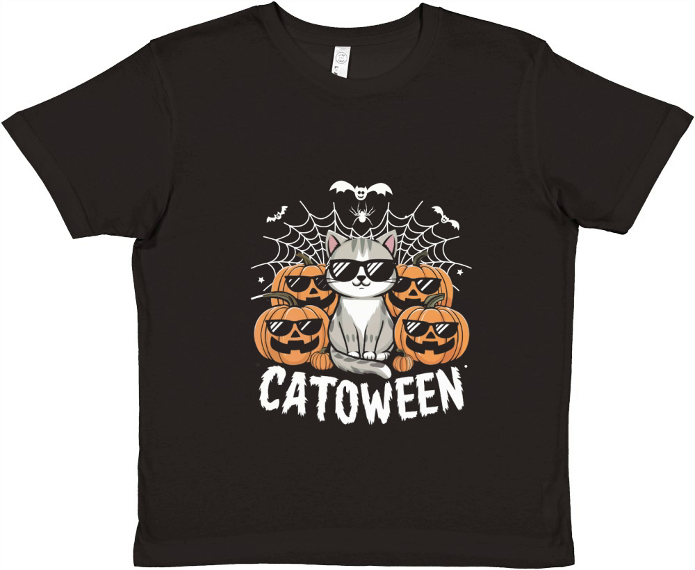 catoween (1) Premium Kids Crewneck T-shirt