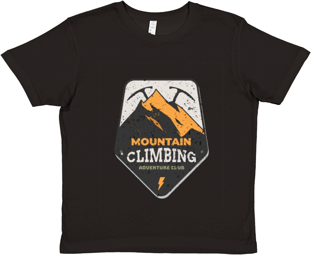 Climbing Mountain Outdor Hobby Sport Premium Kids Crewneck T-shirt