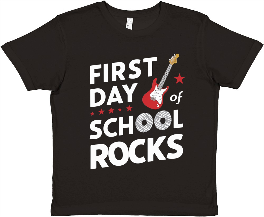 First day school rocks Premium Kids Crewneck T-shirt