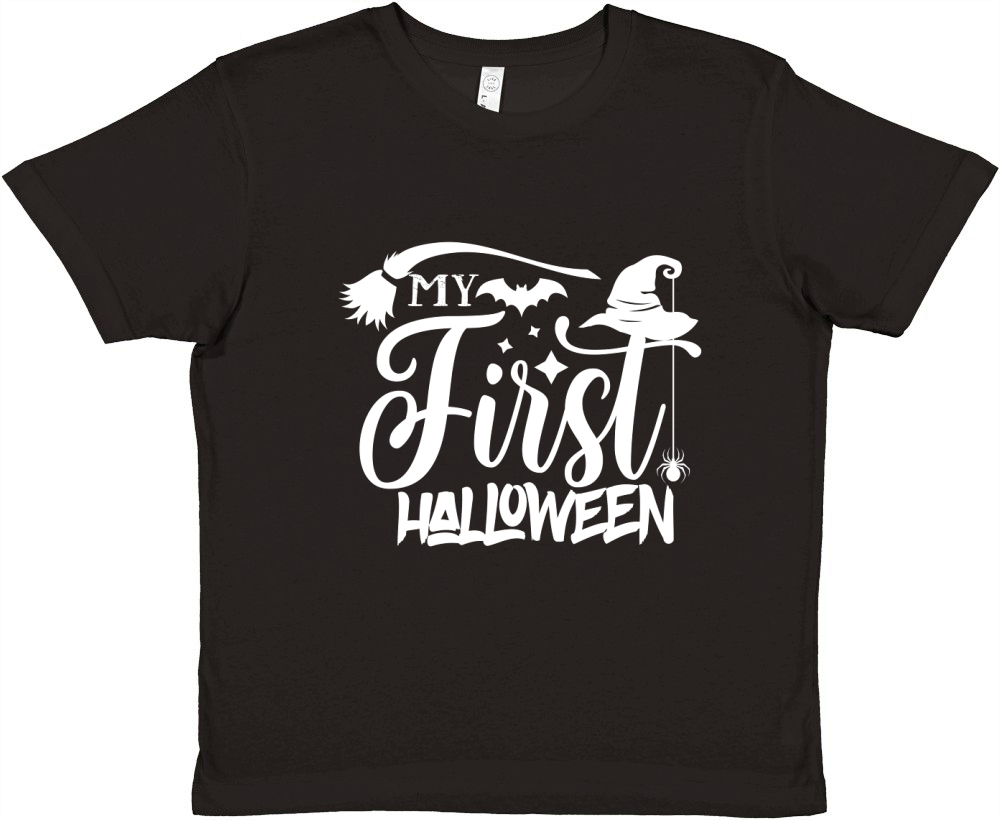 My First Halloween Premium Kids Crewneck T-shirt