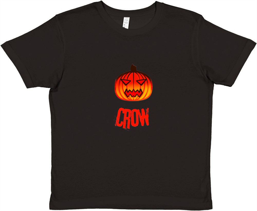 Pumpkin Crow Premium Kids Crewneck T-shirt