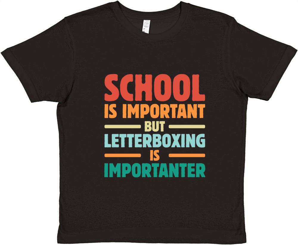 School is Important But Letterboxing is importanter Premium Kids Crewneck T-shirt