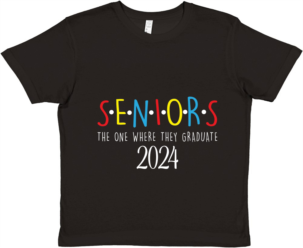 Seniors the one where they graduate 2024 03 Premium Kids Crewneck T-shirt