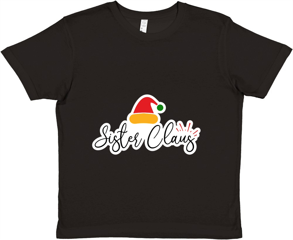 Sister Claus Premium Kids Crewneck T-shirt