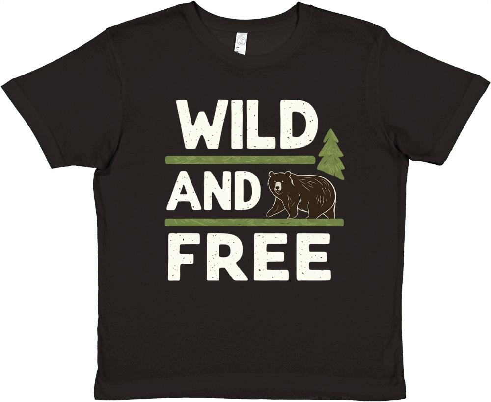 Wild and free Premium Kids Crewneck T-shirt