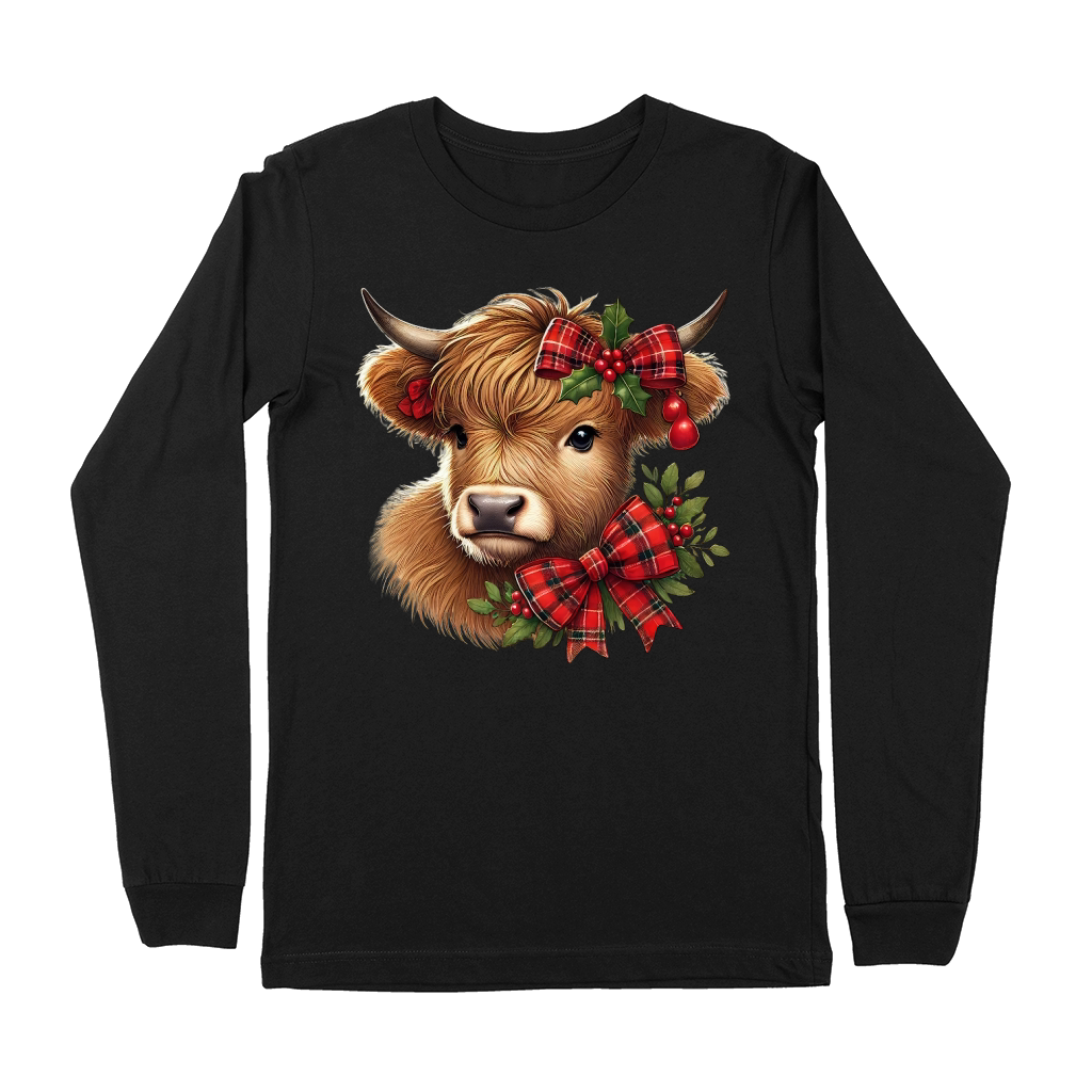 Highland Cow Christmas Premium Long Sleeve