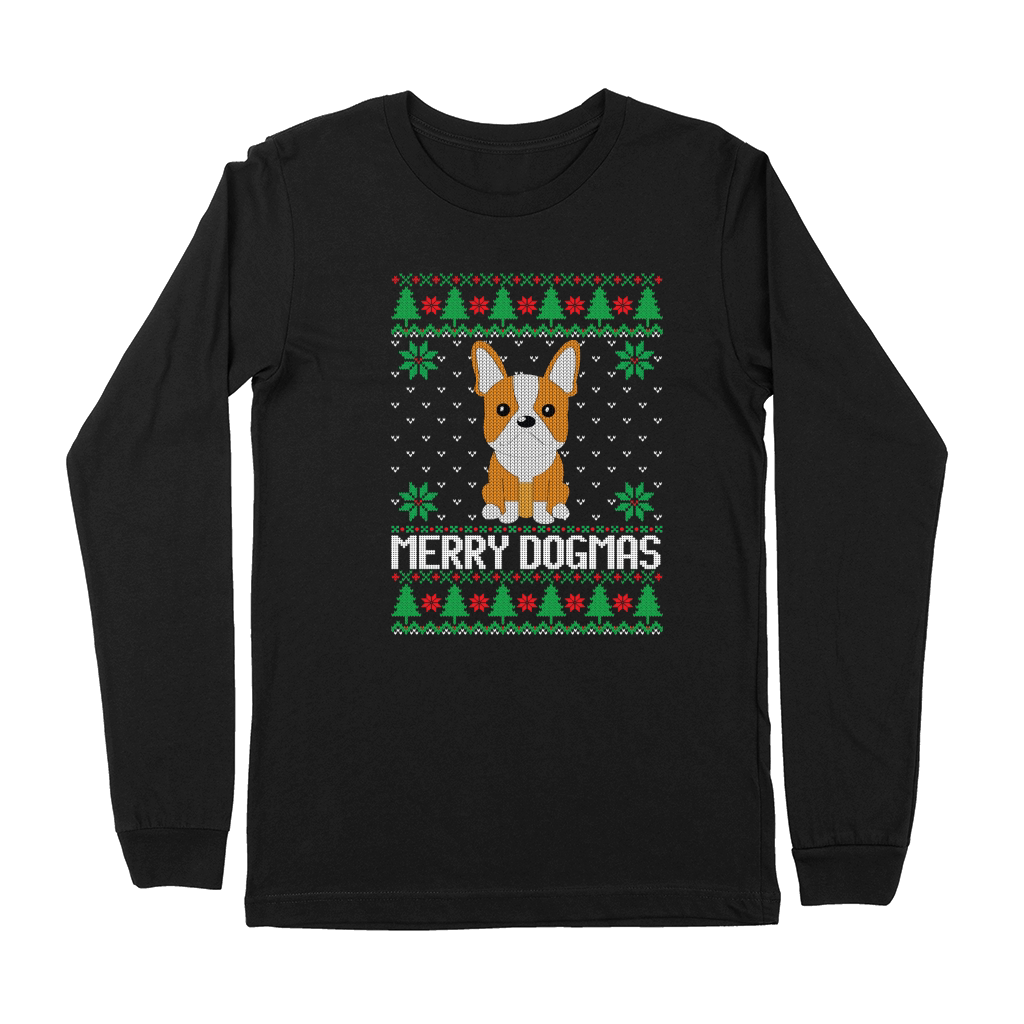 Merry dogmas ugly Christmas Premium Long Sleeve
