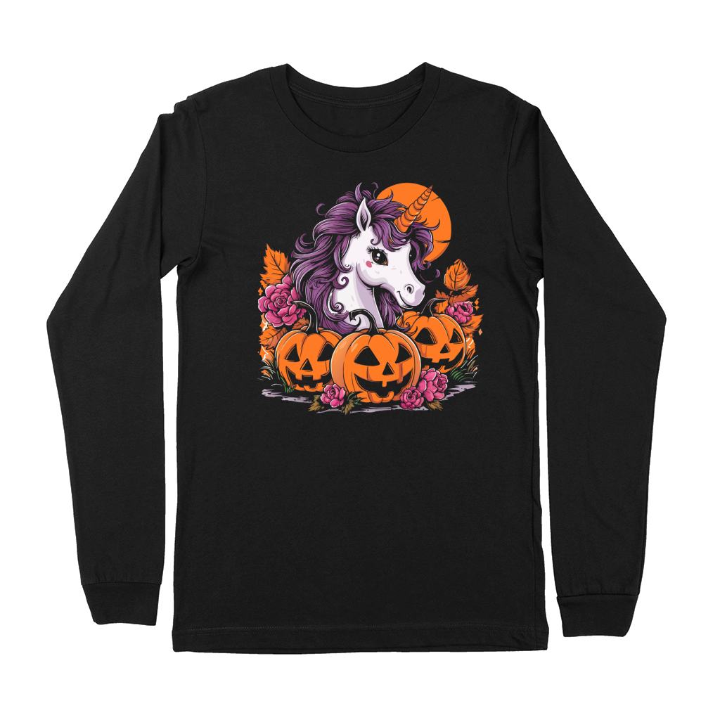 Unicorn and pumpkins Premium Long Sleeve
