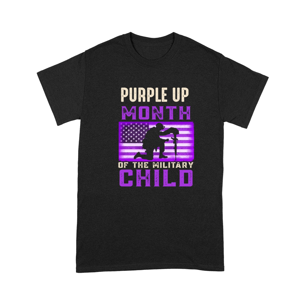 Purple up Month of The Military Child American Premium T-shirt