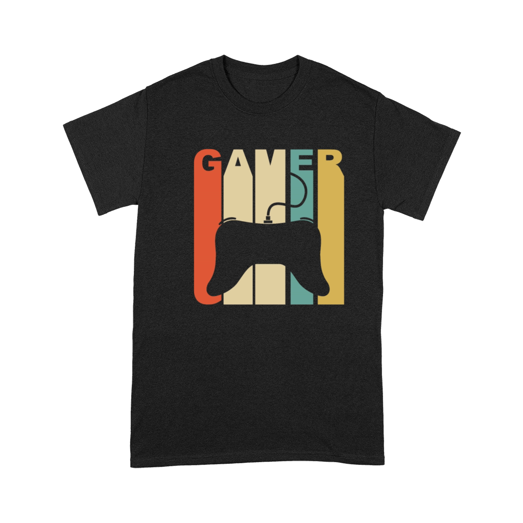 Vintage Gamer Controller Silhouette Retro Gaming Premium T-shirt