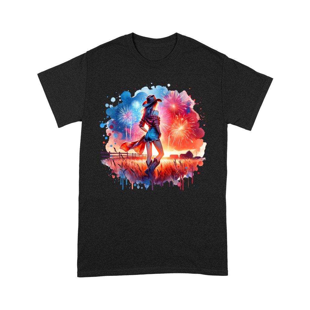 Watercolor Cowgirl Premium T-shirt