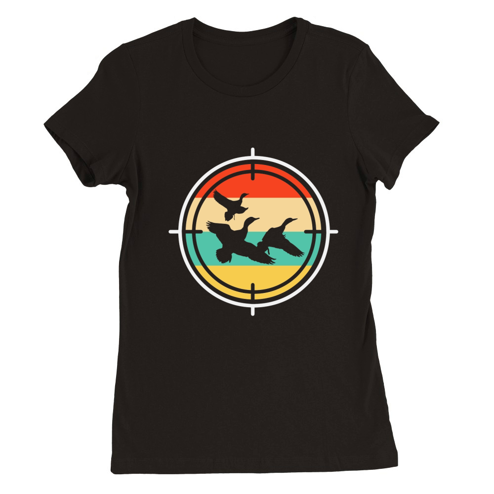Duck Hunting Premium Womens Crewneck T-shirt